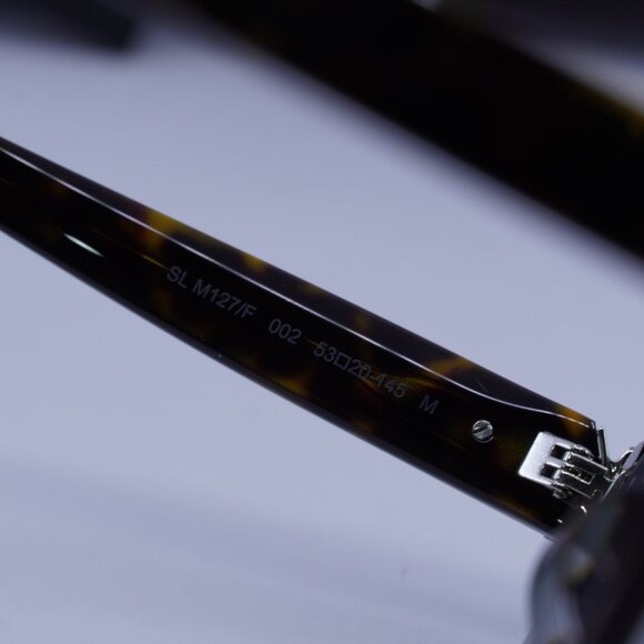 Saint Laurent SL M127/F 002 Cat Eye Sunglasses - Havana\Grey - Picture 6 of 10